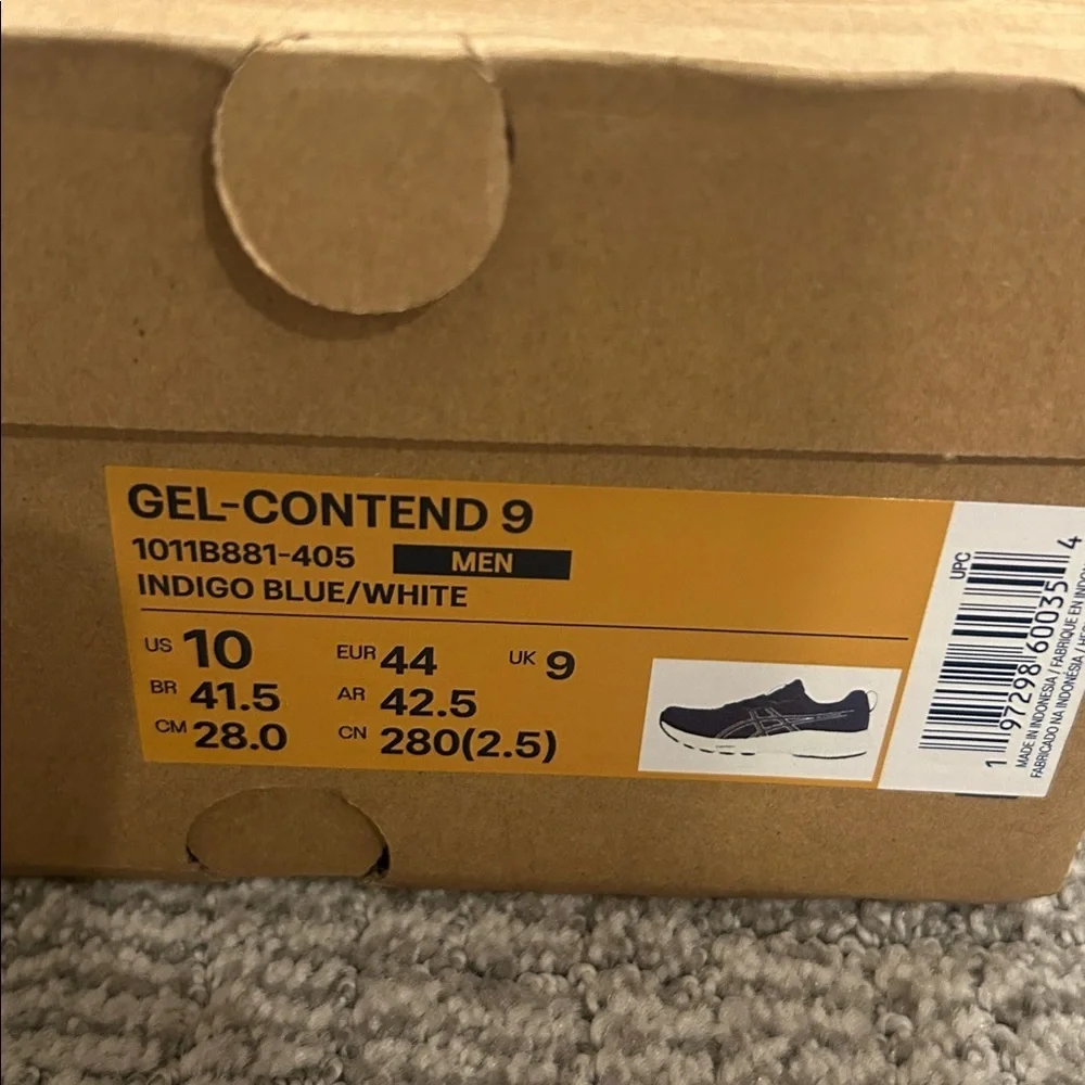Asics Gel-Contend 9 Running Shoe indigo blue-white - Men's 10